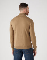 Wrangler Męska Sweter Roll Neck Knit Lead Grey 112343113 W8D4016778